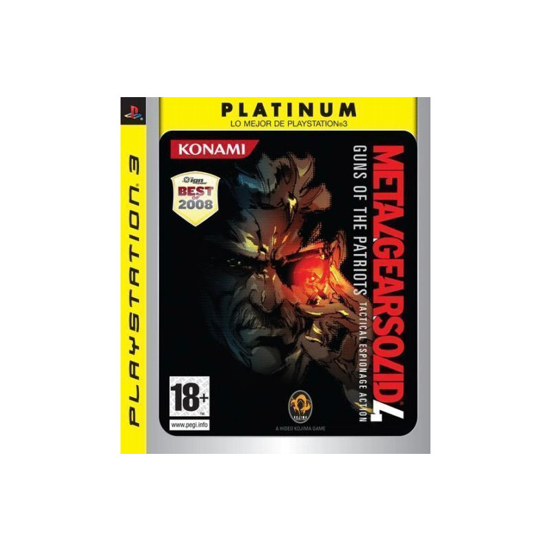 Metal Gear Solid 4 Platinum (ESP) - PS3 Metal Gear Solid 4 Platinum (ESP) - PS3
