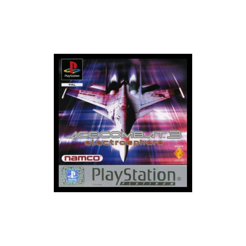 Ace Combat 3 electrosphere Platinum - PS1 Ace Combat 3 electrosphere Platinum - PS1