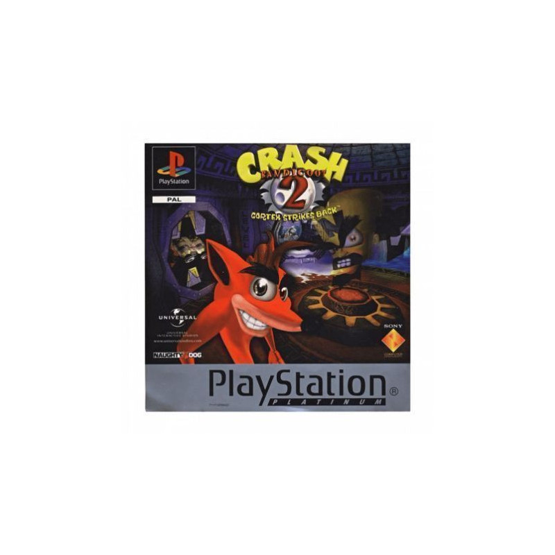Crash Bandicoot 2:Cortex Strike Back Platinum (ESP)  PS1
