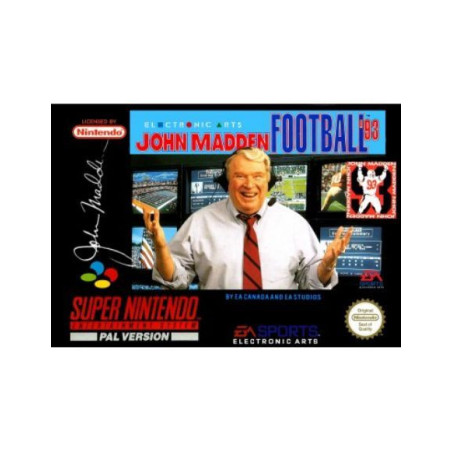 Videojuego John Madden Football 93 para Super Nintendo | RetroPlayZone