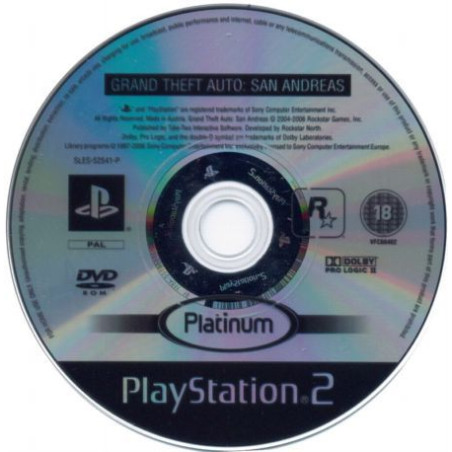 Grand Theft Auto San Andreas (Platinum) - Sólo CD