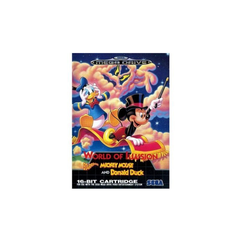 World of Illusion Starring Mickey Mouse and Donald Duck (cartucho) World of Illusion Starring Mickey Mouse and Donald Duck (cartucho)