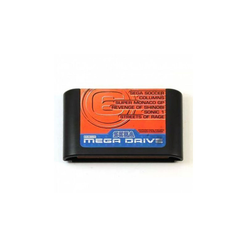 Mega Games 6 vol.3 Sega Soccer/Columns/Super Monaco GP/Revenge of Shinobi/Sonic/Street Ra(cartucho) 