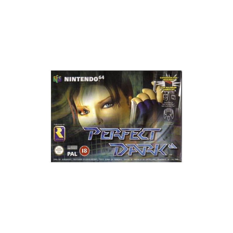Perfect Dark (sin manual) (caja tocada) (SP) - N64 Perfect Dark (sin manual) (caja tocada) (SP) - N64
