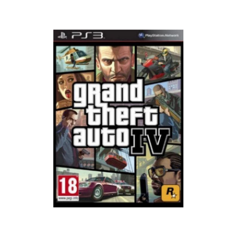 Grand Theft Auto IV (GTA) (SP) (Sin manual)- PS3 Grand Theft Auto IV (GTA) (SP) (Sin manual)- PS3