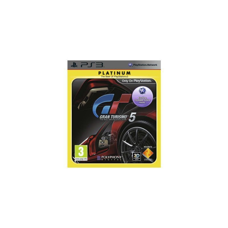 Gran Turismo 5 (Platinum) (Sin manual) (SP) - PS3 Gran Turismo 5 (Platinum) (Sin manual) (SP) - PS3