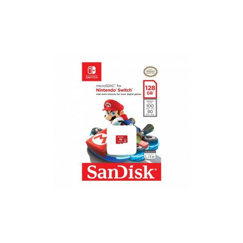 Tarjeta de memoria para Nintendo Switch SanDisk 128 GB microSDXC Tarjeta de memoria para Nintendo Switch SanDisk 128 GB microSDXC