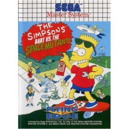 Videojuego The Simpsons Bart Vs The Space Mutants para Master System