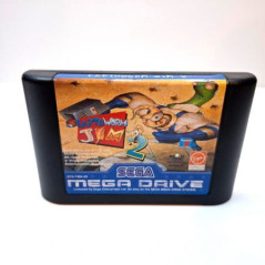 Earth Worm Jim 2 (cartucho) (pegatina tocada) Mega Drive