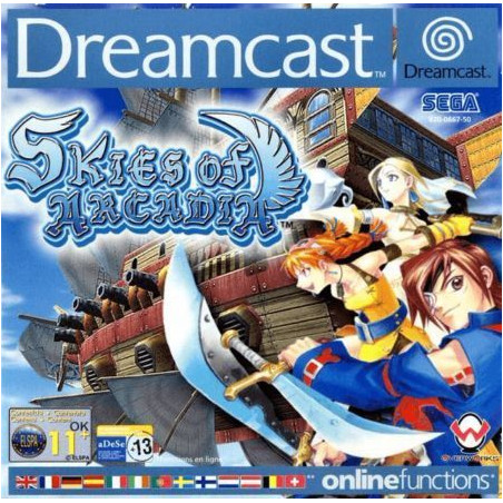 Skies of Arcadia (sin manual) (ESP)  DreamCast