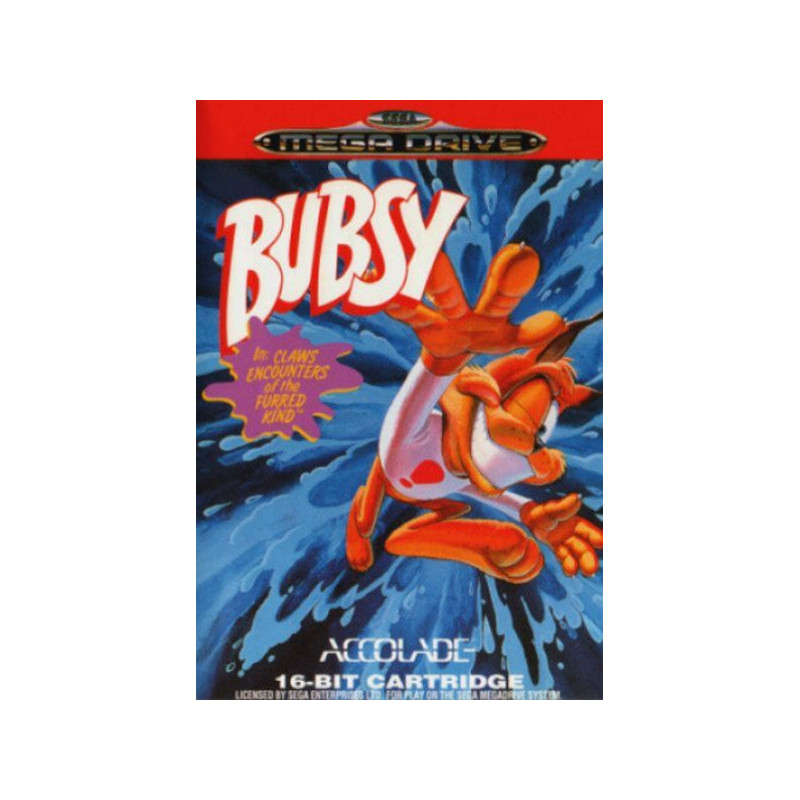 Bubsy (caja tocada) - Mega Drive