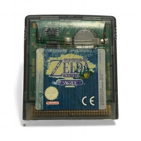 Zelda Oracle of Ages cartucho pegatina deteriorada