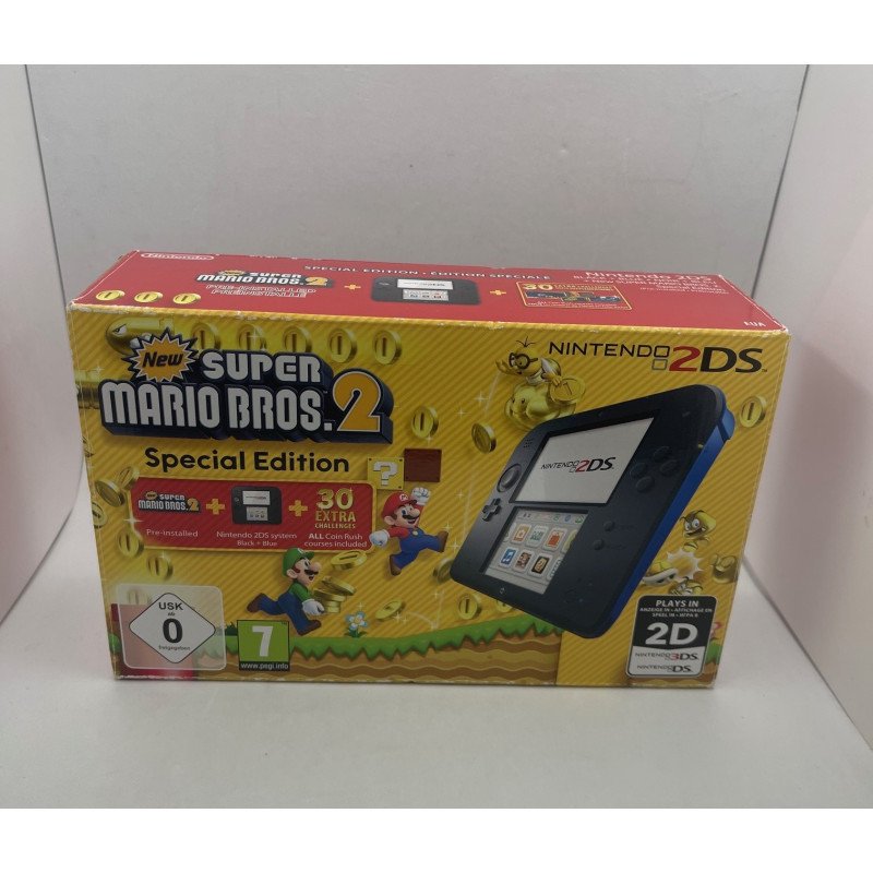 Consola Nintendo 2DS + Super Mario 2 con caja Consola Nintendo 2DS + Super Mario 2 con caja