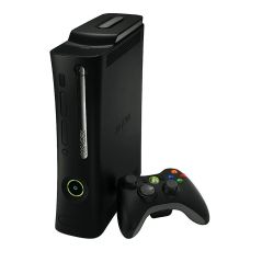 Consola Microsoft Xbox 360 negra + un mando (sin caja) - X-BOX 360
