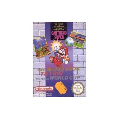 Super Mario Bros. / Tetris / Nintendo World Cup - Nintendo NES